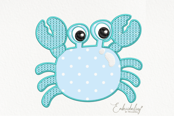 Download Crab Digital Machine Embroidery Applique - Machine embroidery applique Collection