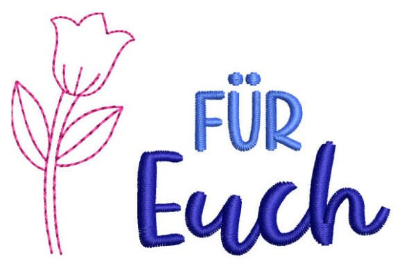 Download Für Euch with Tulip German Lettering - Lettering Collection
