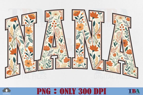 Download Boho Floral Nana PNG, Mother's Day Gift - Mother's day Collection