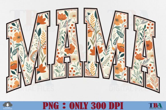 Download Boho Floral Mama Mother's Day Gift PNG - Mother's day Collection