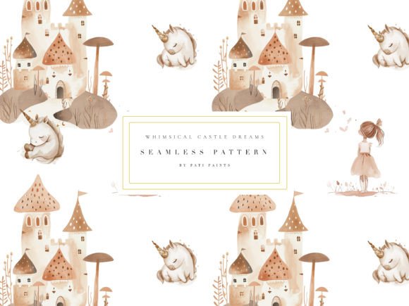 Download Watercolor Unicorn Cute Digital Paper - Unicorn Collection