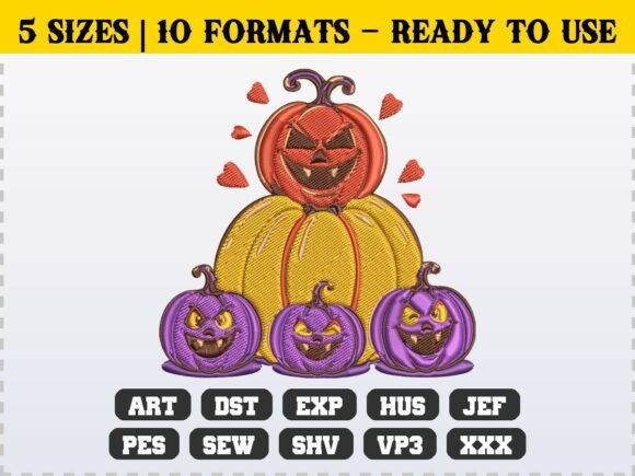 Download Cute Family Halloween Pumpkin Patch - Family Collection