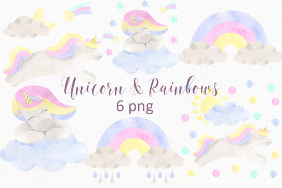 Download Unicorn &amp; Rainbows Clipart - Unicorn Collection
